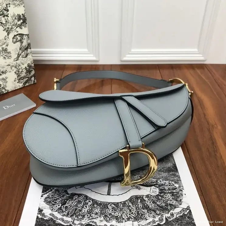 Cheap Blue Grained Calfskin Bag Sky Saddle Dior 0510 Luxury